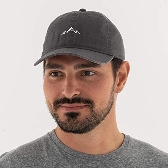 Mountain Dad Hat Unstructured Soft Cotton Baseball Cap Adjustable Slide Closure - Picture 6 of 8